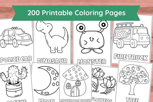 200 Printable Coloring Pages For Kids